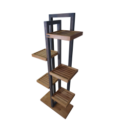 Los Angales Dekoratif 5 Katlı Çiçeklik & Çok Amaçlı Ayaklı Raf