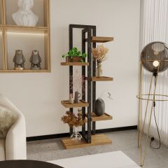 Los Angales Dekoratif 5 Katlı Çiçeklik & Çok Amaçlı Ayaklı Raf